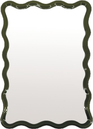 Miroir ondule - Vert kaki