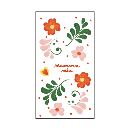 Serviettes en papier recyclé - Mamma mia