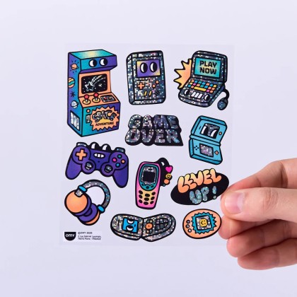 Stickers Game Over - Autocollants jeux vidéos
