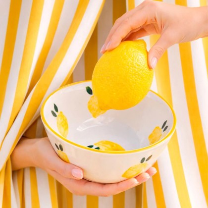 Bol en céramique - Citron - Oustao