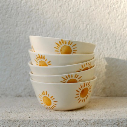 Bol en céramique - Soleil