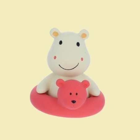 Anneau de dentition - Hippopotame et sa bouée