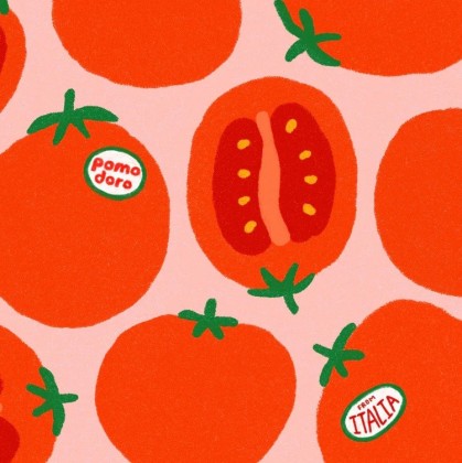 Eventail motif tomates, Léger, pratique et idéal pour cet été