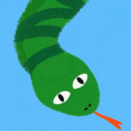 Éventail motif Snake I Léger, pratique et idéal pour cet été