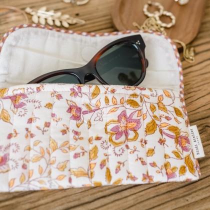 Etui à lunettes - Folk Story Pétale - Bindi Atelier I Élégant et pratique