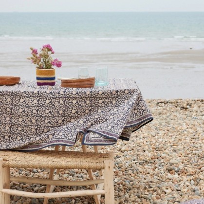 Nappe Goa indigo - Bonheur du jour