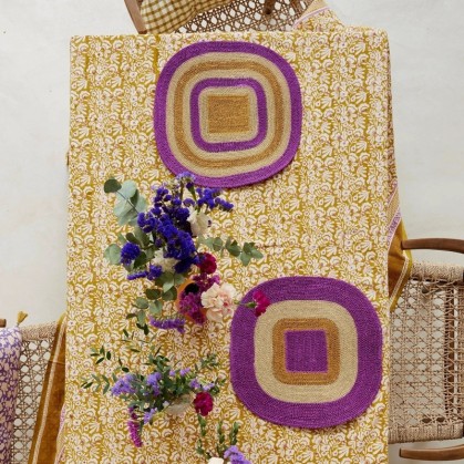 Nappe Iris olive - Bonheur du jour