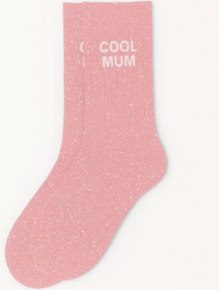 Chaussettes à Paillettes Roses - "Cool mum"