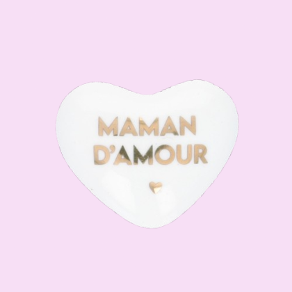 Coeur en céramique - Maman