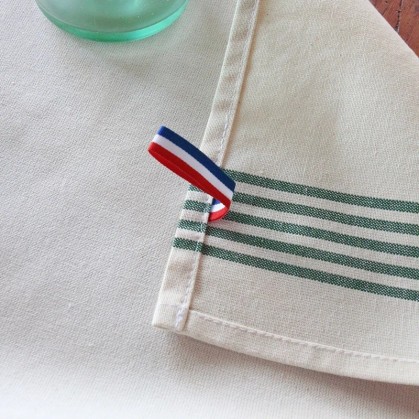 Torchon imaginé par la marque Barnabé aime le café-Tartelette