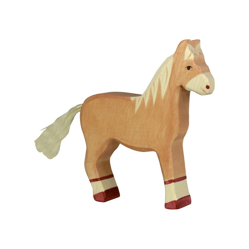 Figurine en bois - Cheval debout