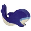 Figurine en bois - Petits baleine bleue
