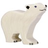 Figurine en bois - Petit ours polaire