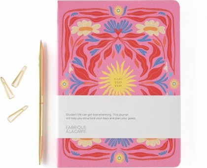Agenda 18 mois - Soleil rose