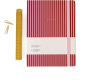 Journal - Rayures roses - A-Journal Stationery