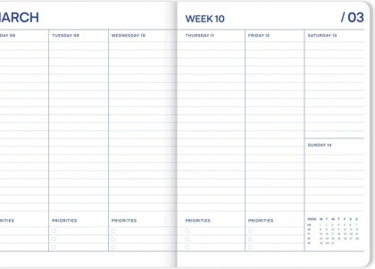 Agenda scolaire Fabrique 2026-2027 Sun Orange - Sous les Étoiles Exactement