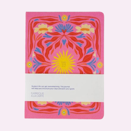 Agenda 18 mois - Soleil rose