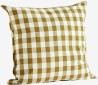 Housse de coussin à carreaux moutarde 50x50 Madam Stoltz