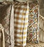 Housse de coussin - Vichy moutarde - Madam Stoltz