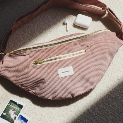 Sac en velours banane - Nina