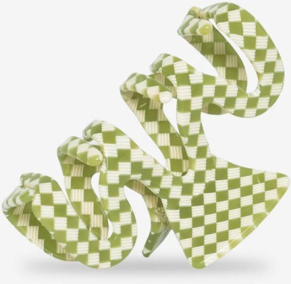 Barrette-grande-vague-vert basilic-sasstie