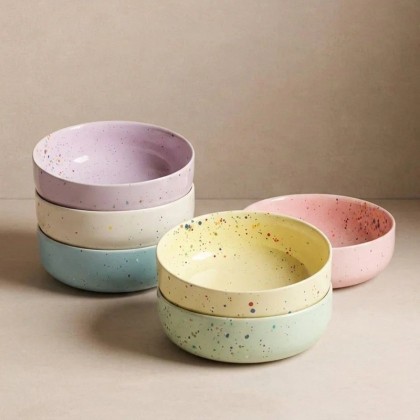 Bol 19 cm - Lilas moucheté