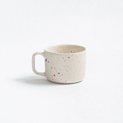 Tasse 60ml - Blanc moucheté - Egg back home