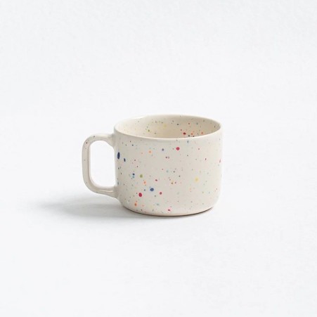 Tasse 60ml - Blanc moucheté - Egg back home