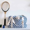 Sac week-end Raphael Rose in April - Imprimé damier navy