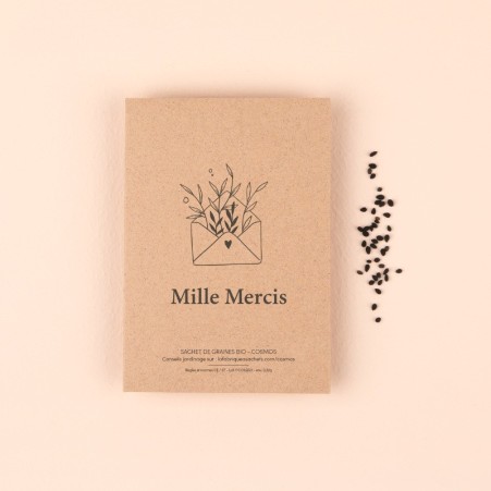 Sachet de grain de graines - Mille mercis - La fabrique à sachets