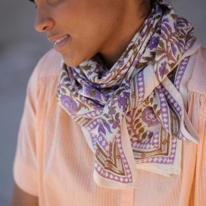 Foulard - Moss lilas - Bellemme