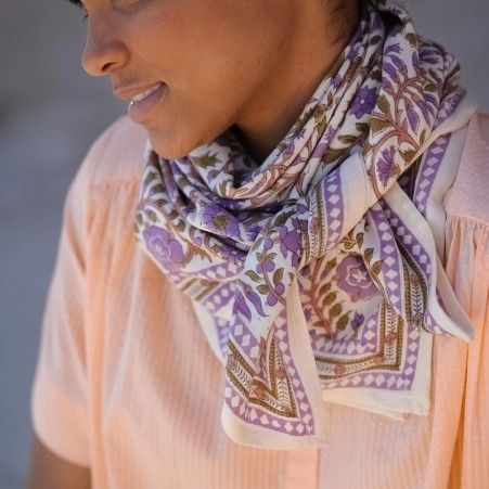 Foulard - Moss lilas - Bellemme