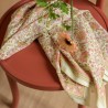 Foulard Haydee Sorbet Rose Pistache - Bellemme