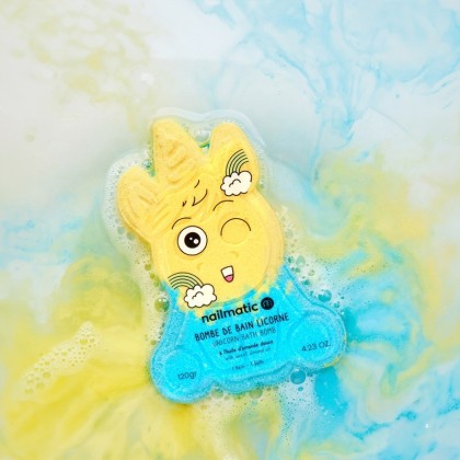 Bombe de bain licorne pour enfant - Nailmatic