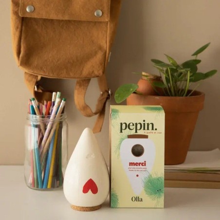 Olla - Blanc et coeur rouge - Pépin