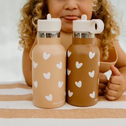 Gourde isotherme enfant inox 350 ml caramel - Atelier Wagram