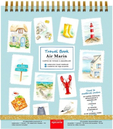 Travel Book Air Marin – Carnet aquarelle nomade | La Petite Épicerie