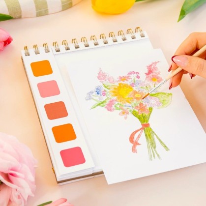 Travel Book Secret garden – Carnet aquarelle nomade | La Petite Épicerie