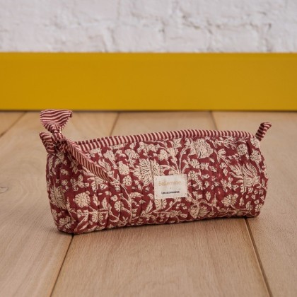 Trousse à crayons - Anjali cerise - Bellemme