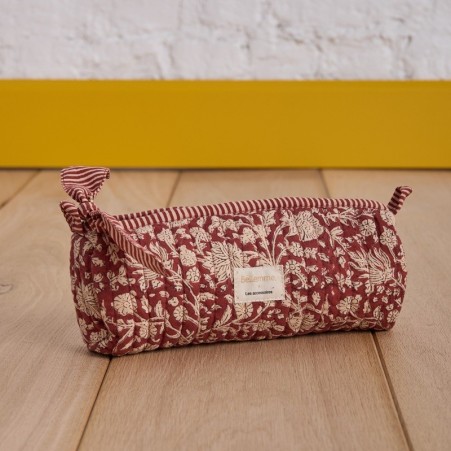 Trousse à crayons - Anjali cerise - Bellemme