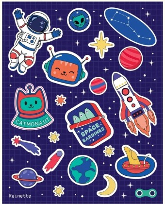Stickers réfléchissants Espace - Rainette