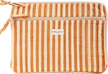 Housse d'ordinateur - Stripes Cream - Bindi Atelier