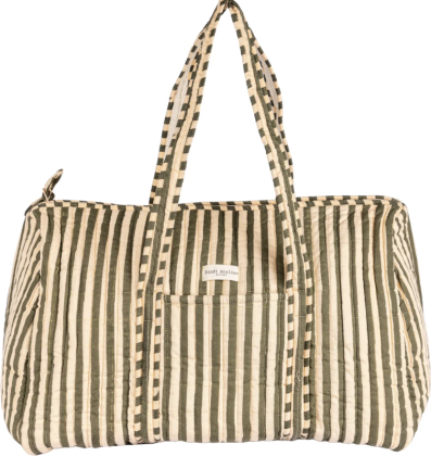 Sac week-end - Stripes Leaf - Bindi Atelier
