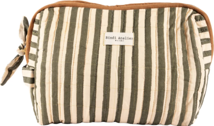 Trousse de toilette - Stripes Leaf - Bindi Atelier