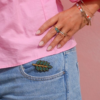 Broche - Feuillage - Malicieuse