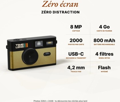 Appareil photos - Gold - Timelens