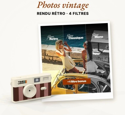 Appareil photos - Cream Rosewood - Timelens
