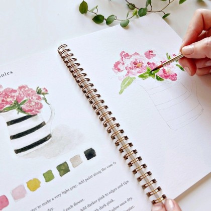 Cahier d'aquarelle - Bouquets - Emily lex