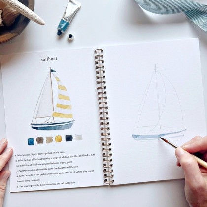 Cahier d'aquarelle - Bouquets - Emily lex