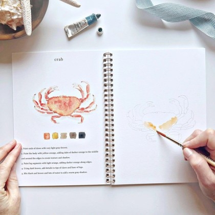 Cahier d'aquarelle - Bouquets - Emily lex